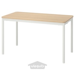 میز ایکیا مدل IKEA TOMMARYD رنگ روکش بلوط با رنگ سفید/سفید