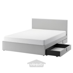 تخت روکش دار، 4 جعبه ذخیره سازی ایکیا مدل IKEA GLADSTAD