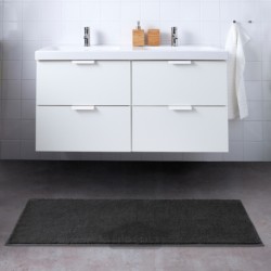 فرش حمام ایکیا مدل IKEA SÖDERSJÖN رنگ خاکستری تیره