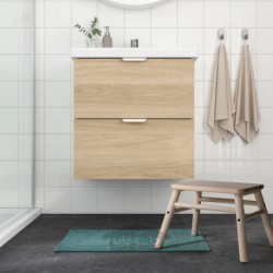 فرش حمام ایکیا مدل IKEA OSBYSJÖN رنگ فیروزه ای