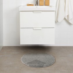 فرش حمام ایکیا مدل IKEA TOFTBO رنگ ملانژ خاکستری-سفید
