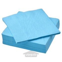 دستمال کاغذی ایکیا مدل IKEA FANTASTISK رنگ آبی روشن