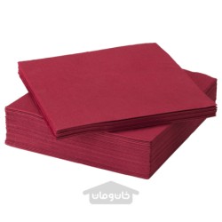 دستمال کاغذی ایکیا مدل IKEA FANTASTISK رنگ قرمز تیره