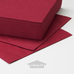 دستمال کاغذی ایکیا مدل IKEA FANTASTISK رنگ قرمز تیره