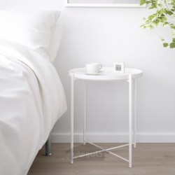 میز سینی ایکیا مدل IKEA GLADOM رنگ سفید