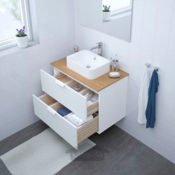 پایه شستشو با 2 کشو ایکیا مدل IKEA GODMORGON رنگ سفید