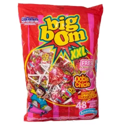 آبنیات بیگ بوم توت فرنگی 48 عددی 1200 گرم Big Bom
