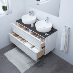 پایه شستشو با 4 کشو ایکیا مدل IKEA GODMORGON رنگ سفید براق