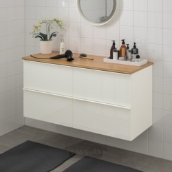 پایه شستشو با 4 کشو ایکیا مدل IKEA GODMORGON / TOLKEN رنگ سفید براق