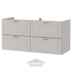 پایه شستشو با 4 کشو ایکیا مدل IKEA GODMORGON رنگ خاکستری روشن کاسیون