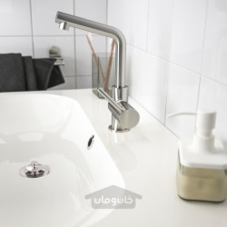 شیر میکسر سینی شستشو با صافی ایکیا مدل IKEA LUNDSKÄR رنگ رنگ استیل ضد زنگ