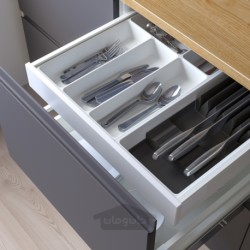 سینی کارد و چنگال / سینی با قفسه چاقو ایکیا مدل IKEA UPPDATERA