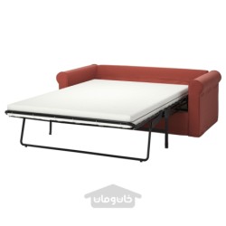 مبل تخت خواب شو 2 نفره ایکیا مدل IKEA GRÖNLID رنگ قرمز روشن لجانگن
