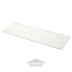 میز کار ایکیا مدل IKEA EKBACKEN رنگ جلوه مرمر سفید/لمینت