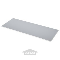 میز کار، دو طرفه ایکیا مدل IKEA EKBACKEN رنگ با لبه سفید خاکستری روشن / سفید / لمینت