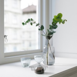 ساعت شنی تزئینی ایکیا مدل IKEA EFTERTÄNKA رنگ شیشه شفاف / شن و ماسه