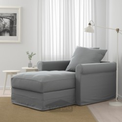 شزلون ایکیا مدل IKEA GRÖNLID رنگ خاکستری متوسط لجانگن