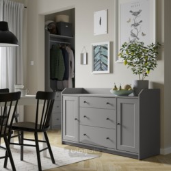بوفه ایکیا مدل IKEA HAUGA رنگ خاکستری