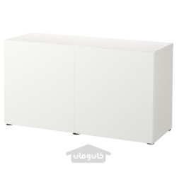 ترکیب ذخیره سازی با درب ایکیا مدل IKEA BESTÅ رنگ سفید/ سفید لاپویکن