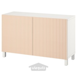 ترکیب ذخیره سازی با درب ایکیا مدل IKEA BESTÅ رنگ سفید/بیورکوویکن/روکش توس استابارپ