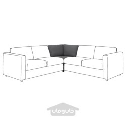 روکش برای بخش گوشه ایکیا مدل IKEA VIMLE رنگ خاکستری هالارپ
