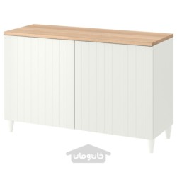 ترکیب ذخیره سازی با درب ایکیا مدل IKEA BESTÅ رنگ سفید/ساترویکن/سفید کبارپ