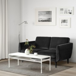 مبل 2 نفره ایکیا مدل IKEA SMEDSTORP رنگ خاکستری تیره دجوراپ