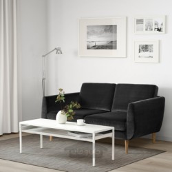 مبل 2 نفره ایکیا مدل IKEA SMEDSTORP رنگ خاکستری تیره دجوراپ