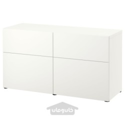 ترکیب ذخیره سازی با درب/کشو ایکیا مدل IKEA BESTÅ رنگ سفید/ سفید لاپویکن