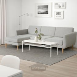 مبل راحتی 4 نفره با شزلون ایکیا مدل IKEA SMEDSTORP رنگ بژ ویارپ/قهوه ای
