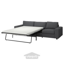 مبل تخت خواب شو 3 نفره ایکیا مدل IKEA VIMLE رنگ با دسته های پهن / خاکستری هالارپ