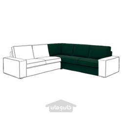 روکش برای بخش گوشه ایکیا مدل IKEA KIVIK رنگ سبز تیره تالمیرا