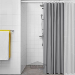 پرده حمام ایکیا مدل IKEA LUDDHAGTORN رنگ خاکستری