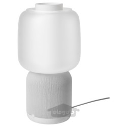 لامپ بلندگو با وای فای، سایه شیشه ای ایکیا مدل IKEA SYMFONISK رنگ سفید