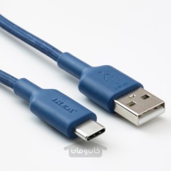 USB-A به USB-C ایکیا مدل IKEA LILLHULT رنگ آبی
