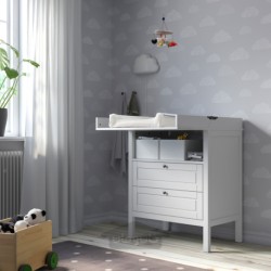 میز تعویض/کشو ایکیا مدل IKEA SUNDVIK رنگ خاکستری