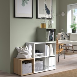کابینت ایکیا مدل IKEA EKET رنگ اثر بلوط رنگ آمیزی شده سفید