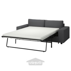 مبل تخت خواب شو 2 نفره ایکیا مدل IKEA VIMLE رنگ با دسته های پهن / خاکستری هالارپ