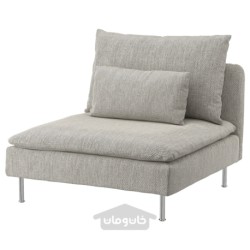 روکش برای بخش 1 صندلی ایکیا مدل IKEA SÖDERHAMN رنگ بژ ویارپ/قهوه ای