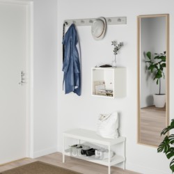 کمد دیواری با درب شیشه ای ایکیا مدل IKEA EKET رنگ سفید