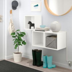 ترکیب کابینت دیواری ایکیا مدل IKEA EKET رنگ سفید