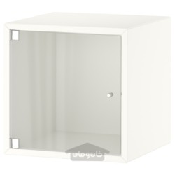 کمد دیواری با درب شیشه ای ایکیا مدل IKEA EKET رنگ سفید