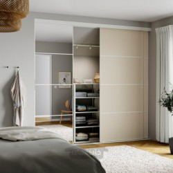 ترکیب درب کشویی ایکیا مدل IKEA SKYTTA / MEHAMN/AULI