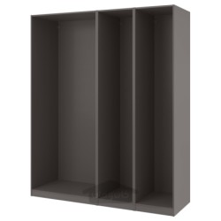 3 قاب کمد لباس ایکیا مدل IKEA PAX رنگ خاکستری تیره