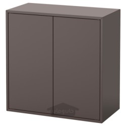 کابینت دارای 2 درب و 1 قفسه ایکیا مدل IKEA EKET رنگ خاکستری تیره