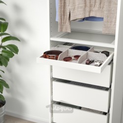 سینی بیرون کش ایکیا مدل IKEA KOMPLEMENT رنگ سفید