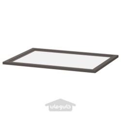 قفسه شیشه ای ایکیا مدل IKEA KOMPLEMENT رنگ خاکستری تیره