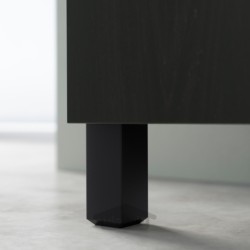 پایه ایکیا مدل IKEA STUBBARP رنگ سیاه قهوه ای