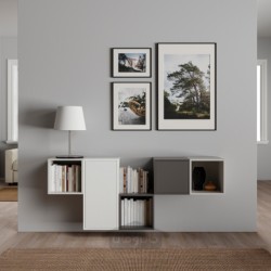 کابینت با درب و 1 قفسه ایکیا مدل IKEA EKET رنگ سفید