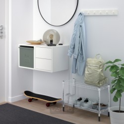 واحد قفسه بندی ایکیا مدل IKEA OLAUS رنگ گالوانیزه